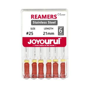 6Pcs/BoxDental R Files 31mm/25mm 10#Hand Use Files Stainless Steel Reamers Root Canal Files Dentistry Endodontic Instruments 20#