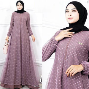 Baju Fashion Muslim BELLA MAXY Bahan SHAKILA MIX TILE POLKA ( BUSUI ) LD 100 CM Gamis Kekinian Model Terbaru 2023 Gamis Brukat Terbaru 2023 Dress Perempuan Dres Cantik Dan Mewah Import Gamis Wanita Terbaru 2023 Murah Dress Kondangan Terbaru 2023 Kekinian