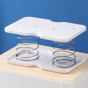 JIYAN2866 Plastic Paper Towel Spring Pallet Practical White Spring Tissue Box Creative Bottom Paper Draw the Paper Accessories