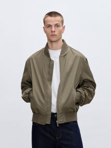 CHINISM | Retro Selected Quality Fabric MA1 Jacket Mens Baseball Collar
