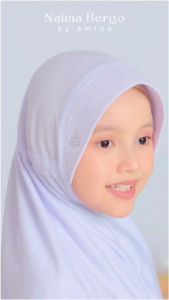 MAIRAKU Jilbab Hijab Kerudung Anak Perempuan Instan Kaos Serut Naima Rabbani TK SD SMP SMA
