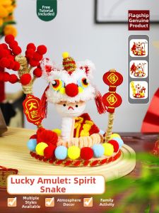 XIAOXIONGERBAN | Lucky Lion and Money Snake DIY Craft Kit for Mid-Autumn Festival