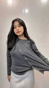 Morena top Atasan Wanita Longsleeve knit Remaja