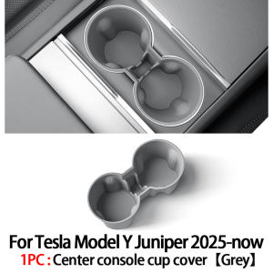 For Tesla Model Y Juniper 2025 Interior Accessories Cup Holder Silicone Center Control Bottle Drink Rack for Front Rear Seater