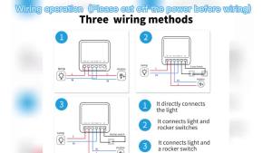 WiFi 16A Tuya Smart Switch Wireless Switch Remote Control Switch Support Smart Life APP Works with Alexa Voice Contr