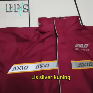 Jas Hujan Axio Hitam Original Garansi Anti Bocor Bahan Tebal/COD