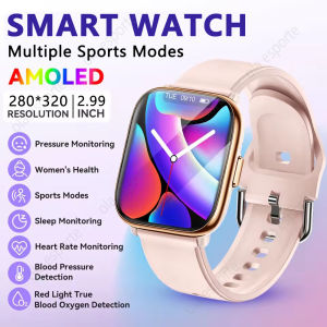 For Android IOS Smart Watch Women 280*320 Amoled HD Screen Heart Rate Blood Pressure Health Monitor Sports Smartwatch 2025 New