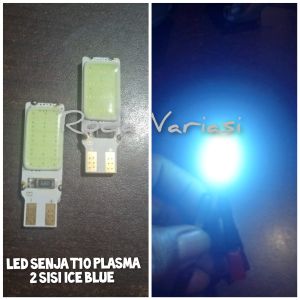 Lampu LED Senja T10 Ice Blue 2 Sisi Super Terang 12 Volt