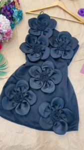 MyDu Shop | Đầm MS 2748 – Dây Xéo Quyến Rũ Hoa Mai Lớn Đính Tinh Tế