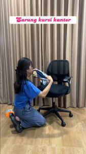 sarung kursi kantor / cover kursi kantor kursi putar ukuran M+