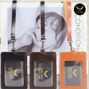 NIXON [VALQO] Nametag kulit ID Card Holder Keplek Gantungan nama Cowok Cewek