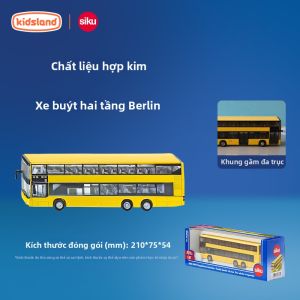 Mô Hình Xe Buýt Đôi Tầng Học Sinh Bằng Hợp Kim