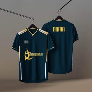 JERSI BADMINTON JERSEY TRANING BADMINTON JERSI CUSTOM [NEW DESIGN BADMINTON CLUB][FREE CUSTOM NAME] SIZE 4xs to  7XL