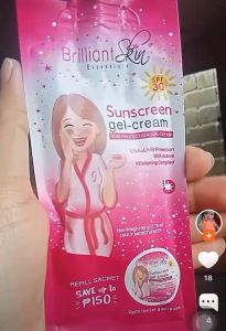 BRILLIANT SUNSCREEN GEL-CREAM long lasting waterproof foundation cosmetics SPF30 50G