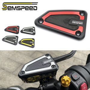 SEMSPEED Motorcycle Brake Fluid Cover Oil Tank Reservoir Guard For CFMOTOT 800NK 800 NK 2023-2024
