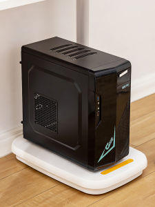 Mobile Computer Main Host Bracket with Wheels Desktop Case Base Stand Heightened Rack Office Home Universal Desktop Box