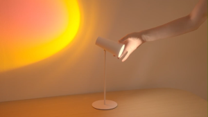 MeeGoo 2000mAh Desk Lamp Rechargeable Sunset LED Lamp Bedroom Bedside Study Reading Eye Care Night Lamp USB Plug-in Dimmable Desk Lamp
