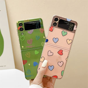 Zeallion Transparent Printed Soft Phone Case For [Samsung Galaxy Z Flip 4 Fold 3] Clear Soft Silicone Cover