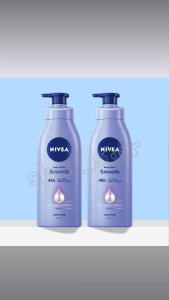 Nivea Smooth Body Lotion 400ml – 2 Pack Deep Hydration & Moisturizing for All Skin Types Non-Sticky Pump Bottle 100% Original