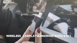 [Vktech] Wired To Wireless Carplay & Android Auto AI Box OTA Upgrade 2 in 1 Dongle for OEM Wired CarPlay Android Auto Car Systems