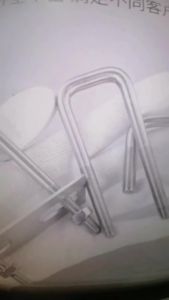 1/2sets M6 M8 M10 M12 304 Stainless Steel Square Clamp Right Angle U-Bolt Screw Square Pipe Clamp Pipe Fastener Clamping Ring