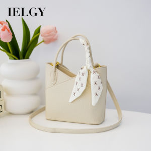 Ielgy hồng nhỏ túi vuông sức chứa lớn thường ngày Túi Đeo Vai Khăn Quàng Cổ Lụa Túi tote xách tay