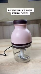 Blender Capsule Blender Portable Blender Bumbu Blender Daging 1.2 Liter 4 Mata Pisau Blender Kapsul Chopper Serbaguna Gilingan Bumbu