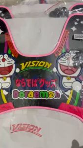 Thảm Lót Sàn Xe Vision Hình DORAEMON VÀ HELLO KITTY Chất Liệu Cao Su Dẽo Màu Viền Ngẫu Nhiên