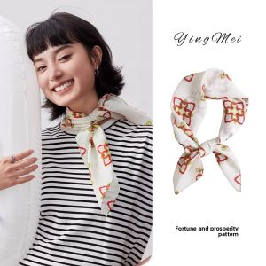 YINGMEI | 100% Silk Neck Scarf for Women Spring/Summer 2025