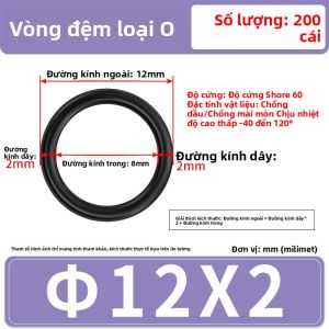 Vòng Đệm O-ring Bằng Cao Su Nitrilo Chịu Nhiệt Độ Cao Chịu Áp Suất Cao Chống Thấm Nước Chống Thấm Dầu Cho Van Vòng Đệm O-ring Toàn Diện