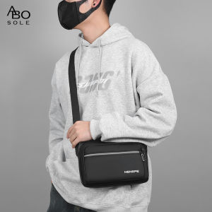 ABOSOLE Mens Shoulder Bag Casual Chest Bag Cross Body Bag Pouch Bag Casual Chest Bag Fashion Shoulder Bag Waterproof PU Leather Casual Sport Street Bag for Travel Outdoor