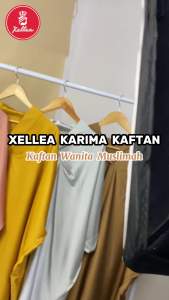 Gamis Kaftan Lebaran Dewasa Jumbo Mewah Elegan Karima Kaftan Fashion Muslim Wanita Terbaru.- XELLEA