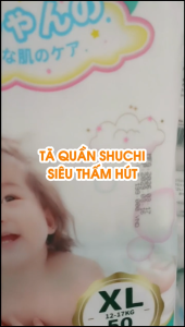 Tã Quần Shuchi Êm Mềm Thấm Hút Tối Đa Khô Thoáng Chống Hăm Đủ Size 6 Kg Đến 28 Kg - Bỉm Shuchi - Thanh Ngân Shop