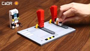 CaDA Shell Retail Station Brick Building Mechanical Master DIY Blocks Toy Set C66028W