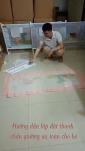 Thanh chắn giường bảo vệ an toàn cho bé (mẫu mới 2024)