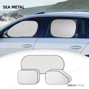 SEAMETAL Tấm Che Nắng Ô Tô Tấm Che Nắng UV Tấm Che Nắng Bằng Vải Phản Quang Cho Cửa Sổ Phía Sau Phía Sau Bảo Vệ Mùa Hè Vải Không Dệt 100% Polyester