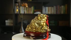 金蟾 風水擺件 旺财 fengshui Pure copper gold toad charm charm ornaments three-legged toad gold cicada shop office decoration living room opening gift