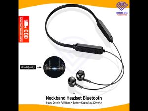 [COD] NECKBAND BLUETOOTH HEADSET EARPHONE HANDSFREE WIRELESS 5.0
