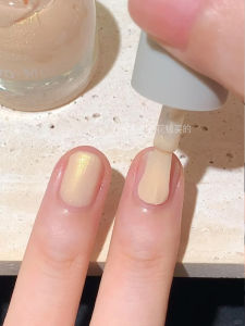 Two-Moons Golden Yellow Bean Color Nail Polish Quick Dry Long-lasting No Baking Required New 2025 Model Special Sunset Gold