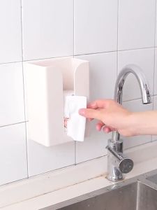 Smartchoice Kotak Tissue Tempel Dinding Multifungsi Untuk Dapur/Toilet / Kotak Tisu Tempel Dinding