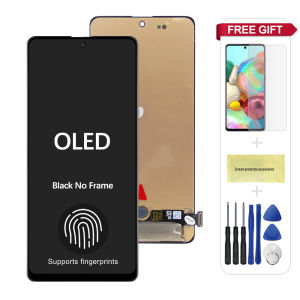 OLED A71 Screen for Samsung A71 A715 A715F A715FD LCD Display Digital Touch Screen with Frame Replacement