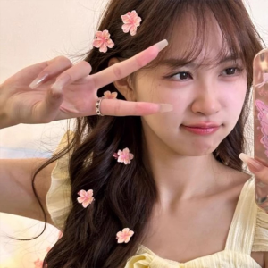 กิ๊บติดผมซากุระ กิ๊บติดผม ดอกไม้สีชมพูหวาน กิ๊บหน้าม้า น่ารัก