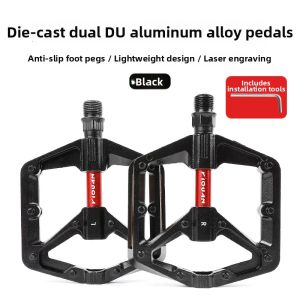 Aluminum Alloy Dual DU Bearings Bike Pedals