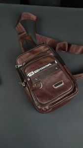 TAS SALEMPANG PRIA TAS SLING BAG KULIT PU POLO AMSTAR