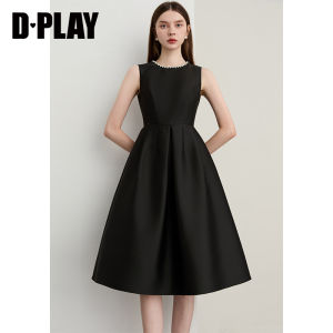 D-PLAY | Elegant Red Sleeveless Evening Dress