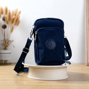 SLP077 - Pouch Nilon Wanita Anti Air Tas Selempang Mini Cewek Waterproof Dompet HP Handphone Sling Bag Nylon Import