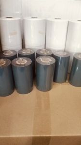 Mực in máy in tem mã vạch hay còn gọi Ribbon (ruybang)  máy in tem nhãn mã vạch như máy in của Zebra Godex TSC