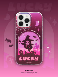 เคสโทรศัพท์มือถือ KOERCASE Lightning Lucky Star Pink Graffiti Cute Cartoon Original Design สำหรับ Apple iPhone 16 pro Max 15 pro 14 pro 13