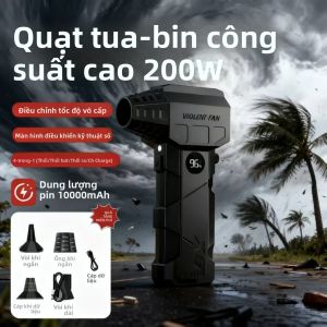 Quạt Thổi Cầm Tay Tốc Độ Cao X5 Với 990.000 Vòng/phút Quạt Mạnh Mẽ 150W Pin Sạc 6000mAh Quạt Thổi Khí 53m Dùng Để Làm Sạch