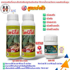 ตราเงาะคู่ โตนิโต้ เร่งหัว เร่งห่อ เร่งราก เร่งเหง้า เร่งหัวมันสำปะหลัง [2 แถม 1]